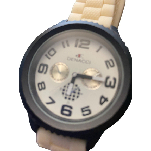 Men's Silicone Band Dressy Casual Hip Hop Fashion Watch Stainless Steel - Picture 2 of 7